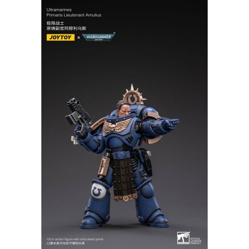 Warhammer 40k Action Figure 1/18 Ultramarines Primaris Lieutenant Amulius 12 cm