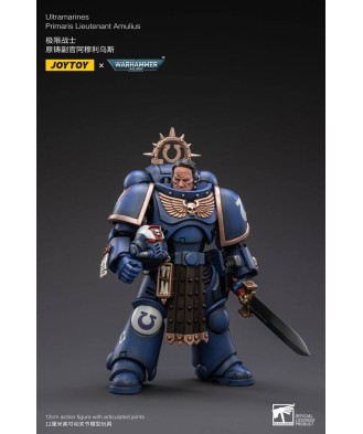 Warhammer 40k Action Figure 1/18 Ultramarines Primaris Lieutenant Amulius 12 cm