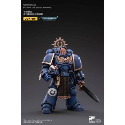 Warhammer 40k Action Figure 1/18 Ultramarines Primaris Lieutenant Amulius 12 cm