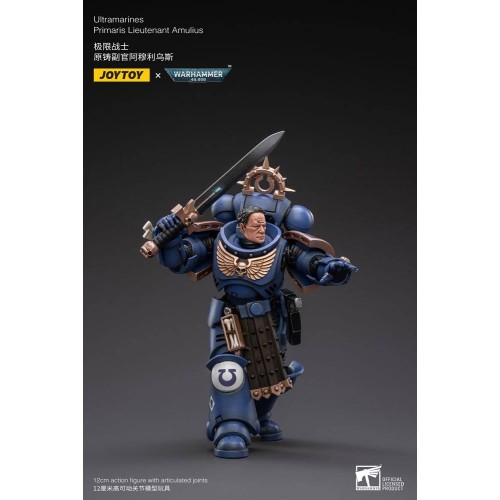 Warhammer 40k Action Figure 1/18 Ultramarines Primaris Lieutenant Amulius 12 cm