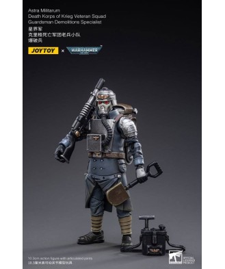 Warhammer 40k Action Figure 1/18 Death Korps of Krieg Veteran Squad Guardsman Demolitions Specialist 10 cm