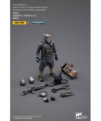 Warhammer 40k Action Figure 1/18 Death Korps of Krieg Veteran Squad Guardsman Demolitions Specialist 10 cm