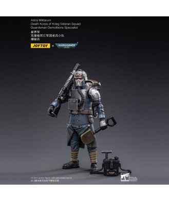 Warhammer 40k Action Figure 1/18 Death Korps of Krieg Veteran Squad Guardsman Demolitions Specialist 10 cm