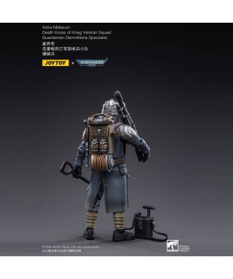 Warhammer 40k Action Figure 1/18 Death Korps of Krieg Veteran Squad Guardsman Demolitions Specialist 10 cm