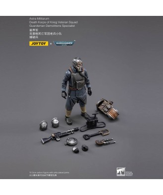 Warhammer 40k Action Figure 1/18 Death Korps of Krieg Veteran Squad Guardsman Demolitions Specialist 10 cm