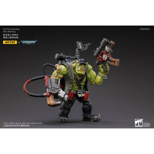 Warhammer 40k Action Figure 1/18 Ork Kommandos Nob Nazbog 13 cm