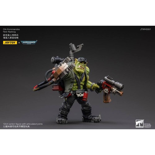 Warhammer 40k Action Figure 1/18 Ork Kommandos Nob Nazbog 13 cm