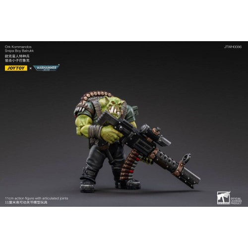 Warhammer 40k Action Figure 1/18 Ork Kommandos Snipa Boy Balrukk 13 cm