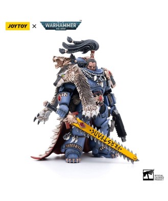 Warhammer 40k Action Figure 1/18 Space Wolves Ragnar Blackmane 13 cm