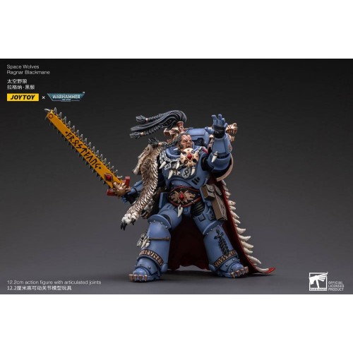 Warhammer 40k Action Figure 1/18 Space Wolves Ragnar Blackmane 13 cm