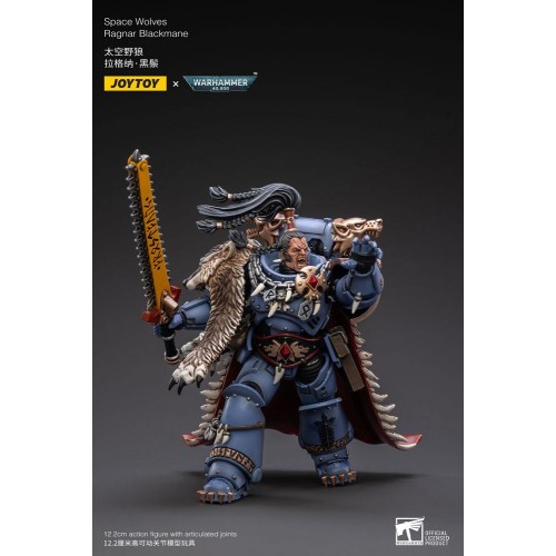 Warhammer 40k Action Figure 1/18 Space Wolves Ragnar Blackmane 13 cm