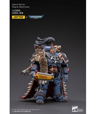 Warhammer 40k Action Figure 1/18 Space Wolves Ragnar Blackmane 13 cm