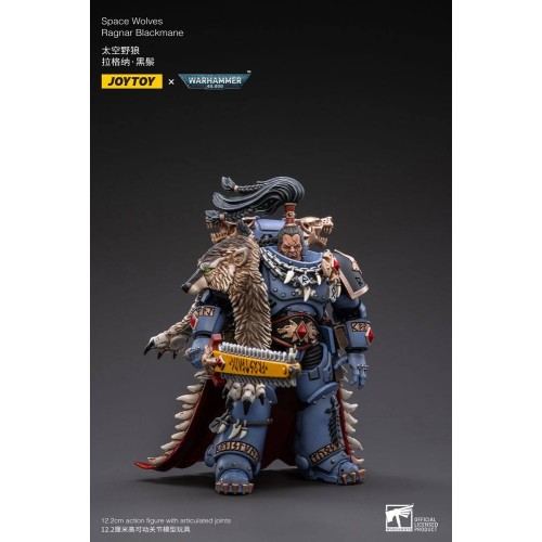 Warhammer 40k Action Figure 1/18 Space Wolves Ragnar Blackmane 13 cm