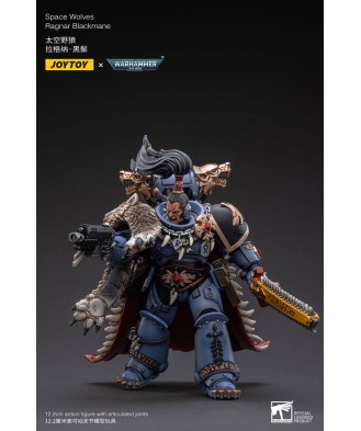 Warhammer 40k Action Figure 1/18 Space Wolves Ragnar Blackmane 13 cm