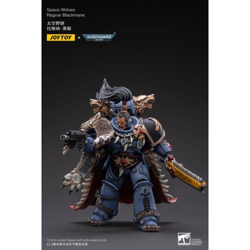 Warhammer 40k Action Figure 1/18 Space Wolves Ragnar Blackmane 13 cm