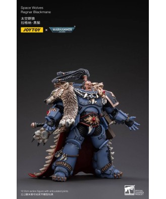 Warhammer 40k Action Figure 1/18 Space Wolves Ragnar Blackmane 13 cm