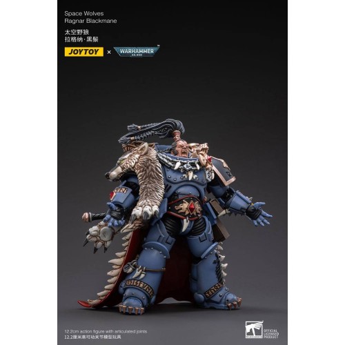 Warhammer 40k Action Figure 1/18 Space Wolves Ragnar Blackmane 13 cm