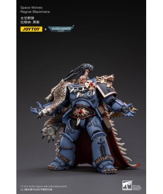 Warhammer 40k Action Figure 1/18 Space Wolves Ragnar Blackmane 13 cm