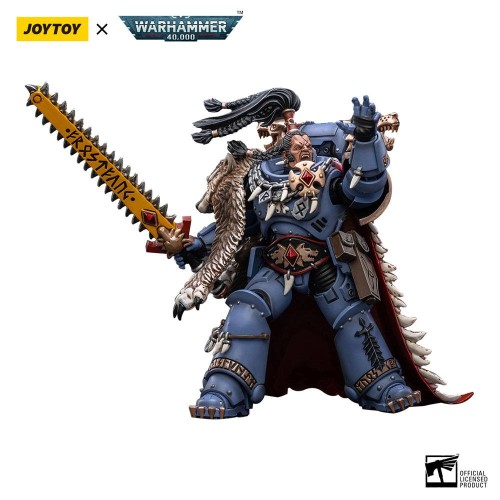 Warhammer 40k Action Figure 1/18 Space Wolves Ragnar Blackmane 13 cm