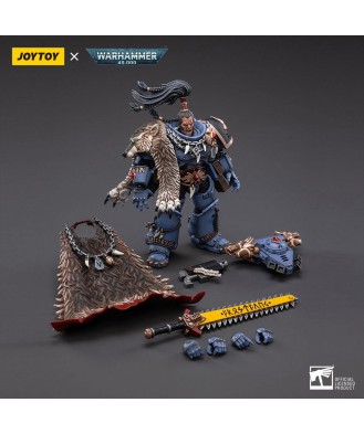 Warhammer 40k Action Figure 1/18 Space Wolves Ragnar Blackmane 13 cm