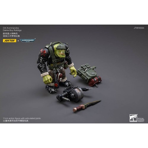 Warhammer 40k Action Figure 1/18 Ork Kommandos Dakka Boy Rotbilge 13 cm