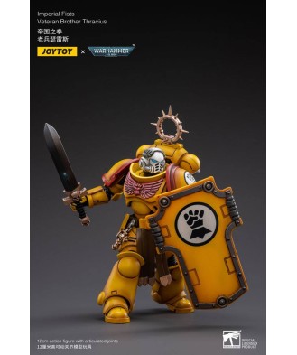 Warhammer 40k Action Figure 1/18 Imperial Fists Veteran Brother Thracius 12 cm
