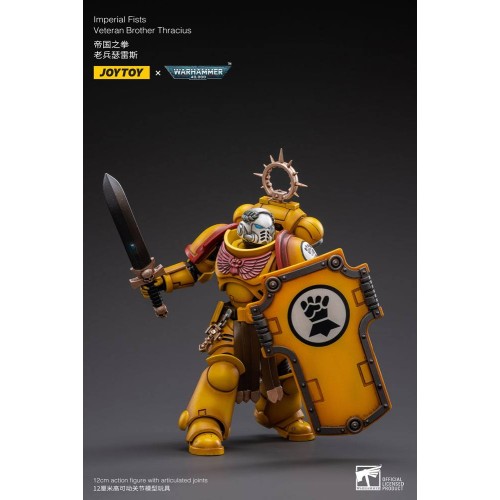 Warhammer 40k Action Figure 1/18 Imperial Fists Veteran Brother Thracius 12 cm