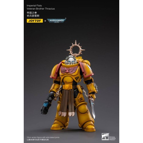 Warhammer 40k Action Figure 1/18 Imperial Fists Veteran Brother Thracius 12 cm