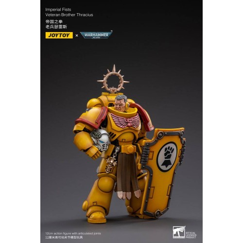 Warhammer 40k Action Figure 1/18 Imperial Fists Veteran Brother Thracius 12 cm