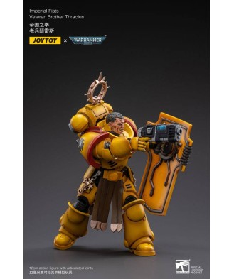 Warhammer 40k Action Figure 1/18 Imperial Fists Veteran Brother Thracius 12 cm