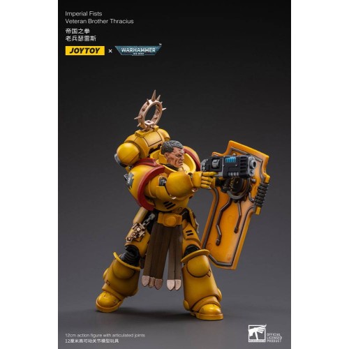 Warhammer 40k Action Figure 1/18 Imperial Fists Veteran Brother Thracius 12 cm