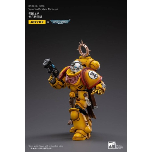 Warhammer 40k Action Figure 1/18 Imperial Fists Veteran Brother Thracius 12 cm