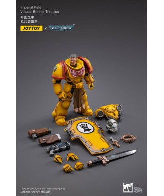Warhammer 40k Action Figure 1/18 Imperial Fists Veteran Brother Thracius 12 cm