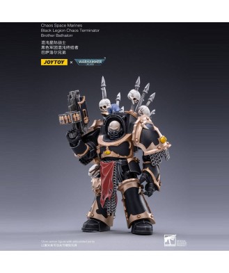 Warhammer 40k Action Figure 1/18 Black Legion Brother Bathalorr 17 cm