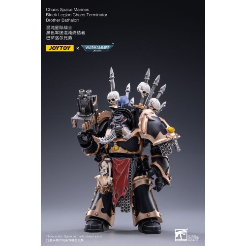 Warhammer 40k Action Figure 1/18 Black Legion Brother Bathalorr 17 cm