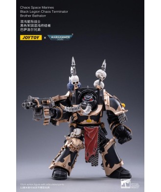 Warhammer 40k Action Figure 1/18 Black Legion Brother Bathalorr 17 cm