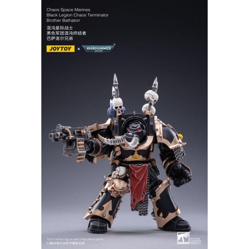 Warhammer 40k Action Figure 1/18 Black Legion Brother Bathalorr 17 cm
