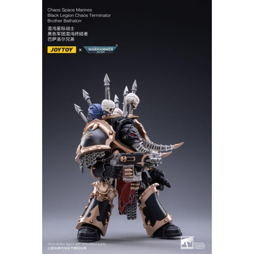 Warhammer 40k Action Figure 1/18 Black Legion Brother Bathalorr 17 cm