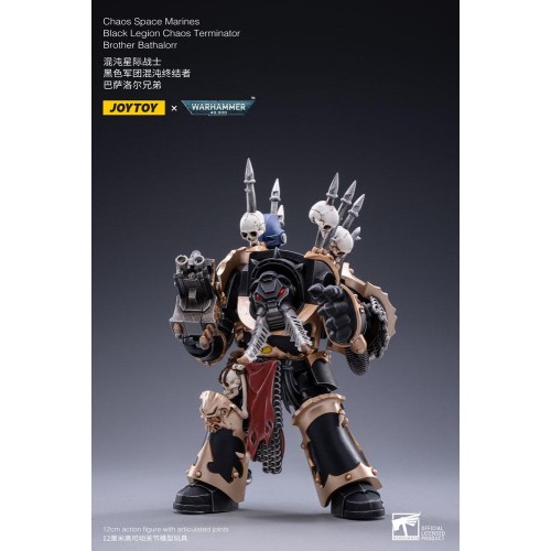 Warhammer 40k Action Figure 1/18 Black Legion Brother Bathalorr 17 cm