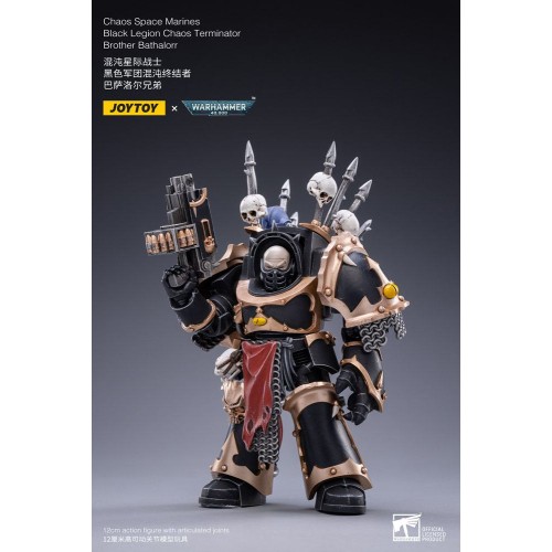 Warhammer 40k Action Figure 1/18 Black Legion Brother Bathalorr 17 cm