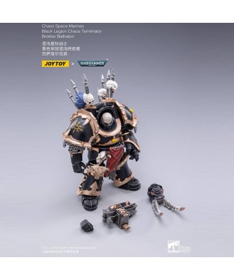 Warhammer 40k Action Figure 1/18 Black Legion Brother Bathalorr 17 cm