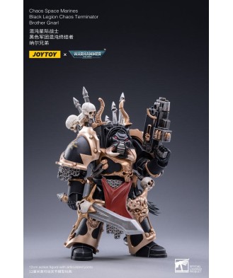 Warhammer 40k Action Figure 1/18 Black Legion Brother Gnarl 17 cm