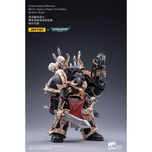 Warhammer 40k Action Figure 1/18 Black Legion Brother Gnarl 17 cm