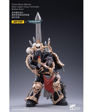Warhammer 40k Action Figure 1/18 Black Legion Brother Gnarl 17 cm