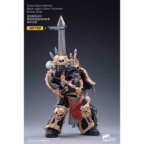 Warhammer 40k Action Figure 1/18 Black Legion Brother Gnarl 17 cm