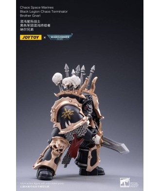 Warhammer 40k Action Figure 1/18 Black Legion Brother Gnarl 17 cm