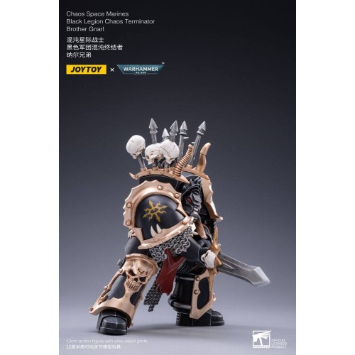 Warhammer 40k Action Figure 1/18 Black Legion Brother Gnarl 17 cm