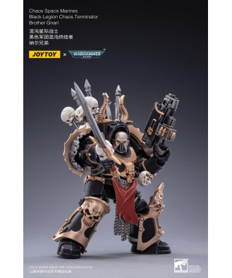 Warhammer 40k Action Figure 1/18 Black Legion Brother Gnarl 17 cm