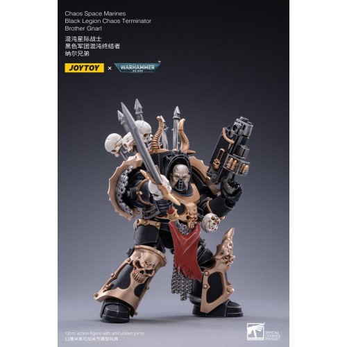 Warhammer 40k Action Figure 1/18 Black Legion Brother Gnarl 17 cm