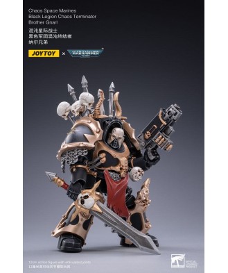 Warhammer 40k Action Figure 1/18 Black Legion Brother Gnarl 17 cm